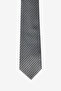 Men's Black-Grey Patterned Tie - 2