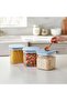 Airtight Food Storage Containers | Set of 3 BPA-Free Clear Plastic Jars | 500cc Kitchen organization - 2