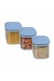 Airtight Food Storage Containers | Set of 3 BPA-Free Clear Plastic Jars | 500cc Kitchen organization - 8
