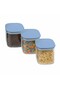 Airtight Food Storage Containers | Set of 3 BPA-Free Clear Plastic Jars | 500cc Kitchen organization - 7