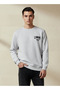 Men Regular Fit Logo Print Cotton Sweatshirt - 4