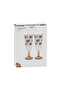 Lcw Home Mixed Bowknot Printed Legged Glass Cup Set of 2, 120 ml - 4