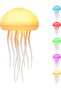 BomKra Plastic Voice Control RGB Gradient Bedside Lamp with Dancing Jellyfish Legs
