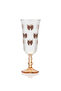 Lcw Home Mixed Bowknot Printed Legged Glass Cup Set of 2, 120 ml - 5