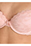 Lace Padded Wired Plunge Bra - 3