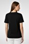 Women Crew Neck Short Sleeve Plain T-shirt, Black - 4