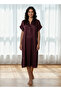 Night Dress Short Sleeve Striped