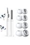 AirPods Pro 3 Ear Tips Set with Cleaning Pen – 4 Sizes Soft Silicone Replacement Buds – White