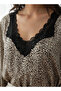 Night Dress Short Sleeve Animal Print - 4