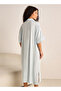 Night Dress Short Sleeve Floral Embroidery Viscose - 3