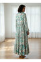 Night Gown Long Sleeves Floral Print - 3