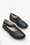 Teisla Women's Genuine Leather Casual Shoes - Black - 2