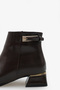 Velora Women's Casual Boots - Brown Wrinkled - 4