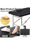 Portable Massage Bed Folding Tables with Spa Pad Stainless Steel Frame Black for Spa Health - 7
