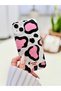 iPhone 14 Plus - 15 Plus Compatible Shine Pink Leopard Color Gradient Shiny Design Silicone Case - 3
