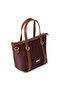 Women's Burgundy Daily Shoulder Bag - Stylish Handbag with Adjustable Strap - 6
