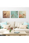 Roses and Birds 3 Piece Canvas - Canvas Painting