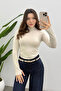 Women's Stone Finger Detailed Bodysuit - 2