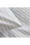 Mertim Home Textile Gray Striped Cotton Satin Single Duvet Cover Set 160X220 (Set Without Sheets) - 5