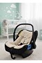 Braided Linen Stroller Cover - Green Color Pompom Baby Carrying Cover - 2
