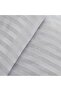 Mertim Home Textile Gray Striped Cotton Satin King Size Duvet Cover Set 220X240 (Set Without Sheets) - 7