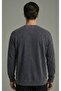 Washable Crew Neck Oversized Sweatshirt 3 Yarn - 3