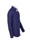 Men's Navy Blue 100% Cotton Slim Fit Patterned Long Sleeve Shirt - 4