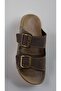 Naturela Comfort Men's Summer Comfortable Sole Faux Leather Buckle Adjustable Slippers - 3