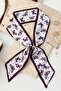 Stylish Tie Scarf with Butterflies - 3