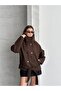 Women's New Season Buttoned Stand-Up Collar with Belt Cashemere Coat Jacket