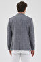 Biglia Men's Dark Navy Blue Polyviscon Fabric Slim Fit Mono Collar Sports Blazer Jacket - 8