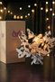 Black and White Butterfly Bouquet with Led Lights – 25 Butterflies & 90 cm Large Plush Bear |   Oze for Valentine's Day - 4