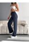 Women's Trendy Baggy Leg Modal Fabric Sweatpants with Double Pockets Wide Leg - 5