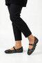 Glittery Silver Sequin Mary Jane Ballerina Shoes with Stylish Buckle and Orthopedic Sole for Everyday Wear - 5