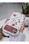 iPhone 11 Compatible Flexible Silicone Case with Camera Print and Mini Flower Design - 3