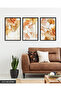 Watercolor Look Rose 3 Piece Wooden Framed Painting Act