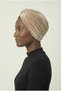 Velvet Cross Open Beige Ready-To-Wear Turban Hijab Bonnet Suitable for Medical Use - 6