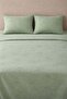 ملاءة سرير منسوجة من قماش ريز مزدوجة مع غطاءين للوسائد