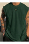 Men's Zero Sleeve Sports Sleeveless Plain T-Shirt - 2