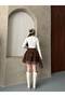 Women's Lace Detailed Belted Skirt with Shorts - 3