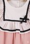 Pink muslin cotton long sleeve collared baby girl dress |   Daily & special days - 4