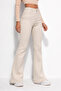 Women's High-Waisted Power Lycra Ultra Stretchy Shaping Beige Flared Jeans