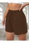 Women's 3-Piece Combed Cotton Shorts with Pockets - 5