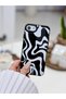 iPhone 7 - 8 - Se 2020 - Se 2022 Compatible Print Black and White Silicone Case - 3