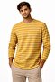 Men’s Striped Sweater Knit Long Sleeve T-Shirt – Soft Lightweight Casual Pullover