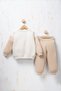 Rocha Baby Girl Ecru Beige Daisy Embroidered 2-Piece Set - Transitional Cotton Set with'Love' Detail - 7