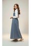 Girl's Shirt and Long Denim Dress Hijab Model – Casual Stylish Set-Elb-1051-9027 - 2