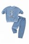 Baby Boy Stretchy Jeans 2-Piece Set Skateboarder Teddy Bear Printed Sweatshirt Tracksuit Set 6-9-12-18- - 5