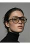 Black Frame Nude Glass Retro Pilot Glasses Uv400 Protection - 3