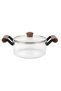 Acacia Lid Glass Pot – Heat-Resistant Borosilicate Glass, Stylish and Healthy Cooking - 2